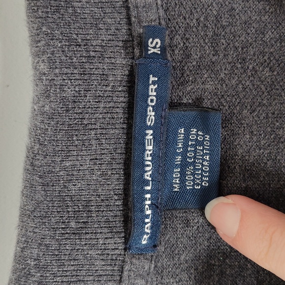Ralph Lauren Sport 100% cotton gray polo t-shit dress XS - Picture 8 of 9